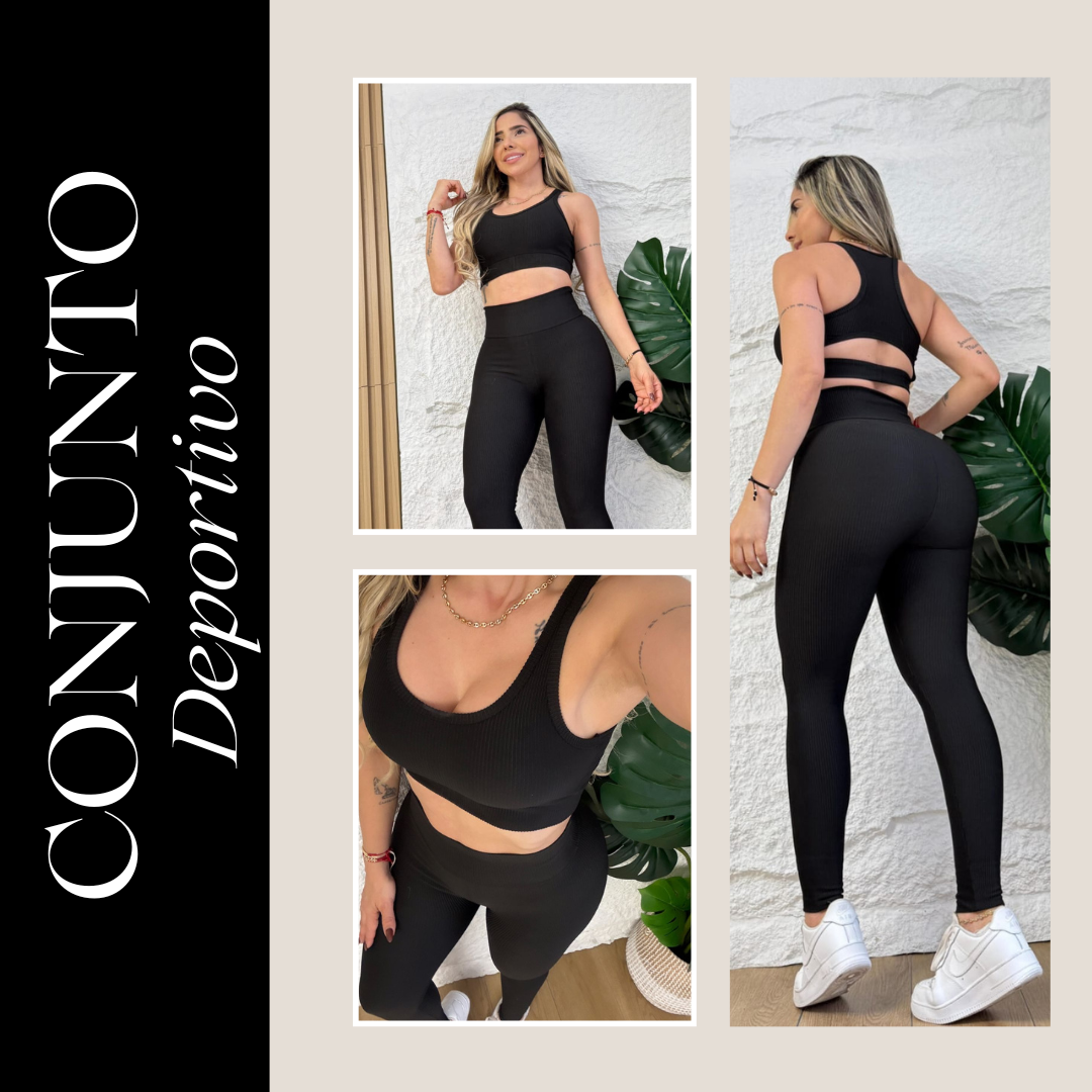 Conjunto Rib Top